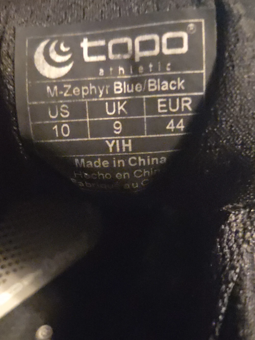 10 Topo‎ ZEPHYR Blue Athletic Shoes